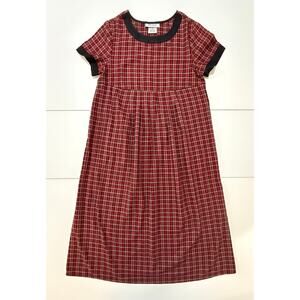 Amy Byer California Dress Red Black & Plaid with Black Trim Girls Size 16 (09)